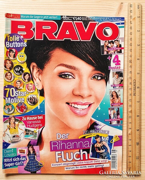 Bravo német magazin 08/11/19 Rihanna Cyrus Hudgens Lovato Lil Wayne Jonas Bros Sarah Connor