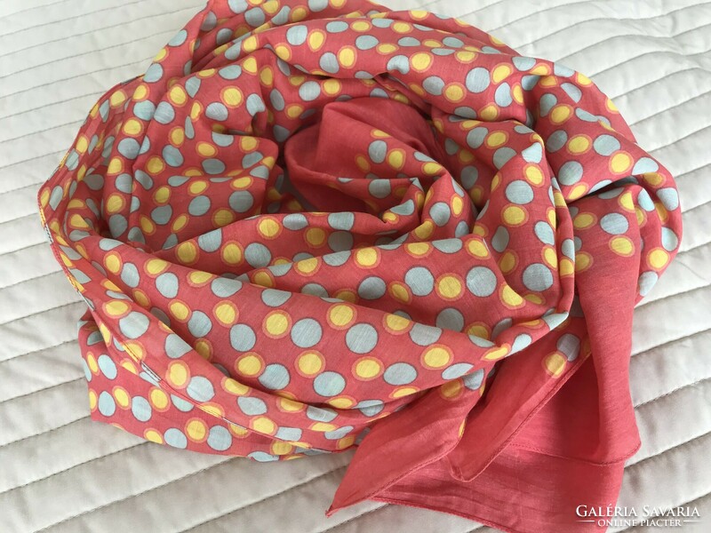 Marc o' polo scarf made of very fine cotton, bright colors, 180x60 cm