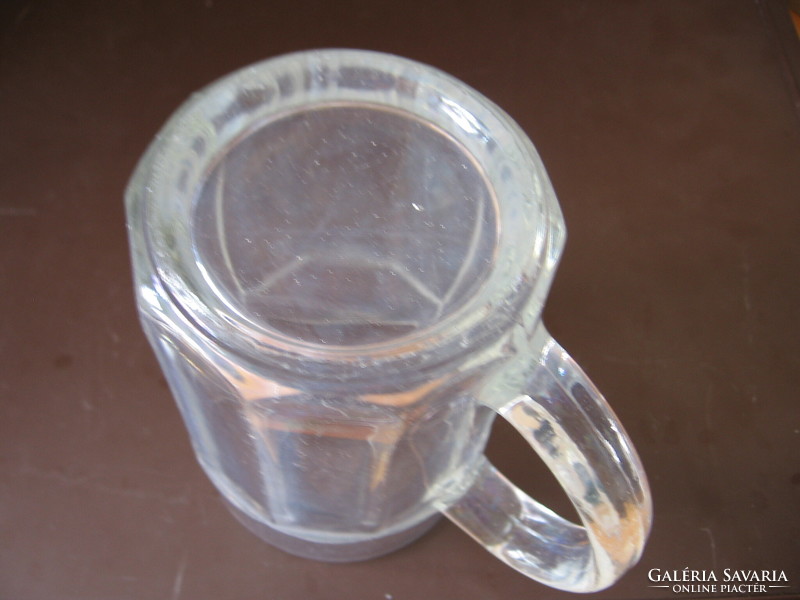 Antique luster calibrated glass jug 1/4 l