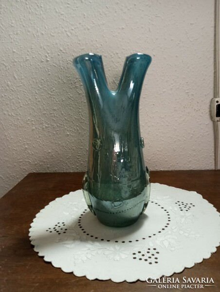 Special (opal blue) glass vase