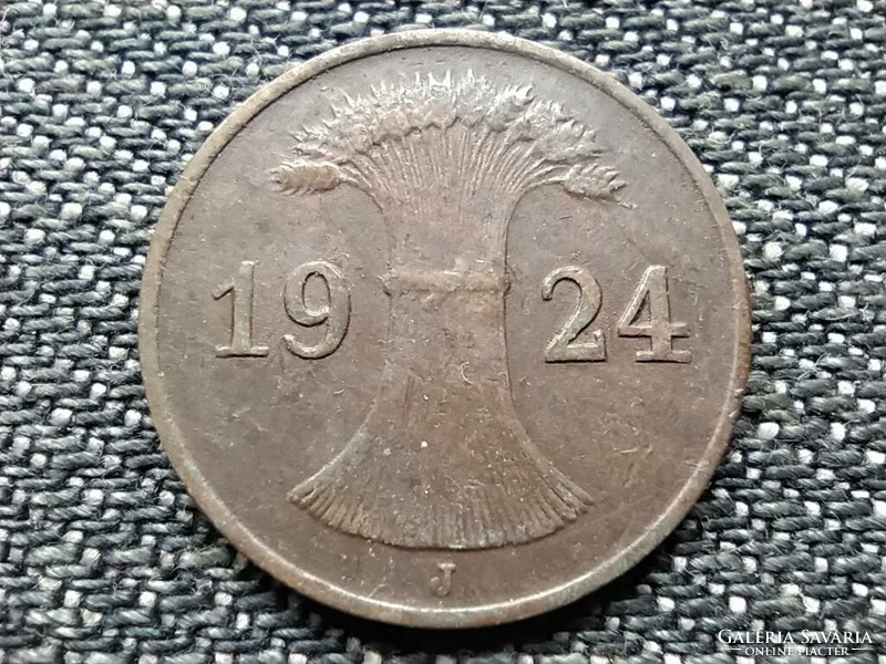 Németország Weimari Köztársaság (1919-1933) 1 Reichspfennig 1924 J (id38679)