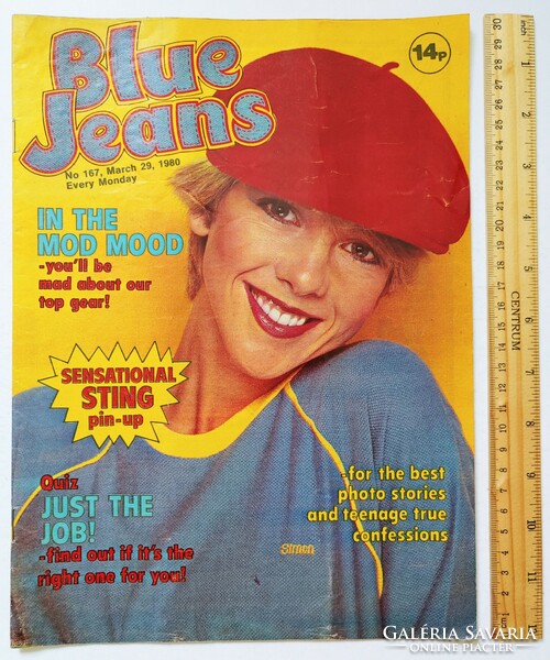 Blue Jeans magazin 80/3/29 Sting poszter The Police Mick Robertson Chic