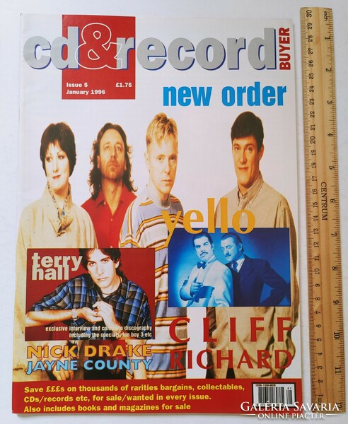 Cd & record buyer magazine 96/1 new order yello jayne county terry hall nick drake cliff richard