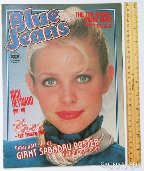 Blue Jeans magazin 83/12/10 Spandau Ballet + Nick Heyward poszterek Kajagoogoo Holiday Romance