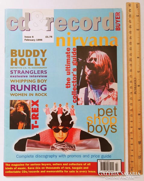Cd & record buyer magazine 96/2 pet shop boys nirvana t-rex buddy holly stranglers runrig elvis presl