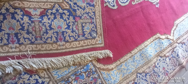 Iranian kirman hand-knotted carpet is negotiable