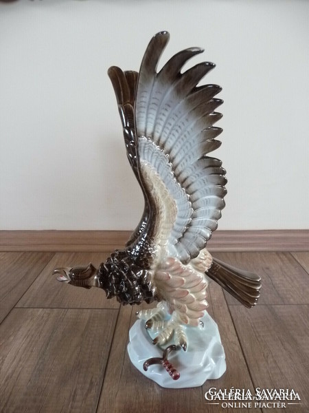 Old Herend eagle bird with sword