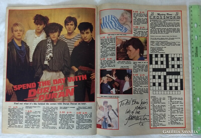 Blue Jeans magazin 81/9/26 Adam Ant poszter Duran Duran Specials