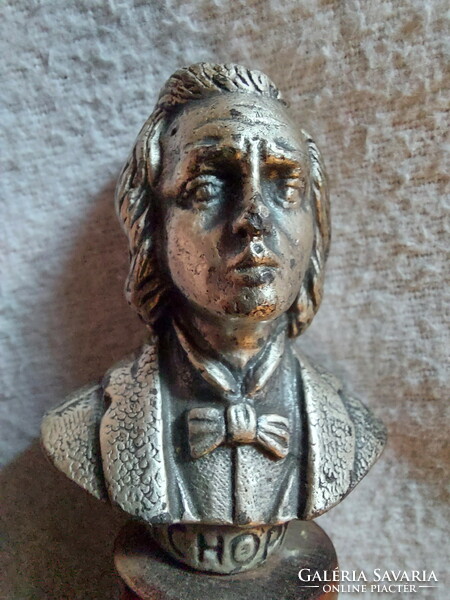 4 Composer - old silver-plated busts