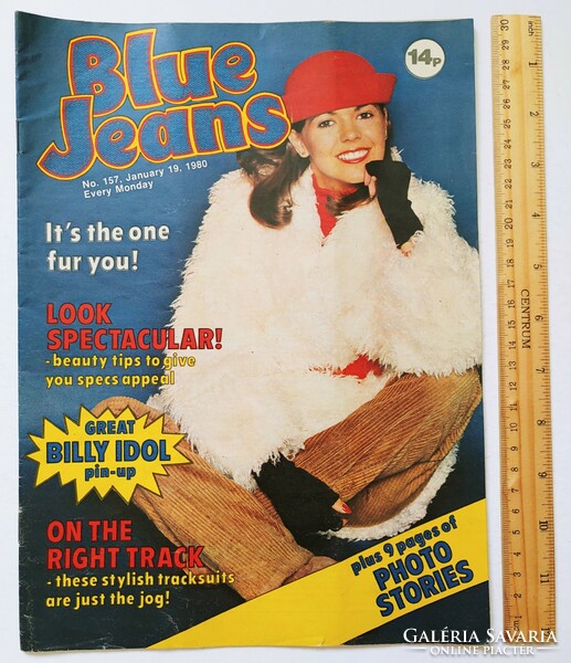 Blue Jeans magazin 80/1/19 Billy Idol poster Angels Starjets