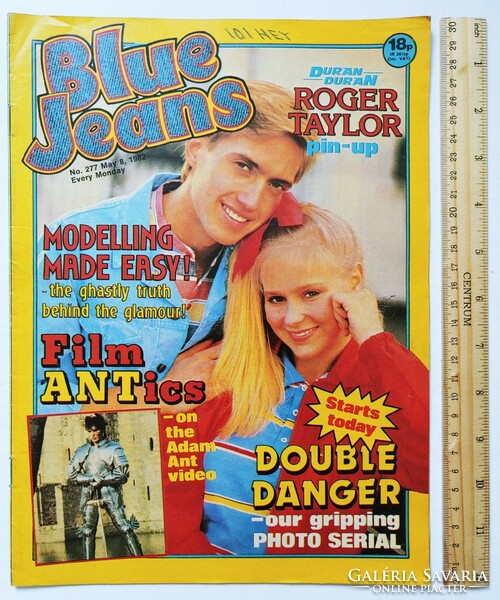Blue Jeans magazin 82/5/8 Roger Taylor poszter Duan Adam Ant Linx Kim Wilde