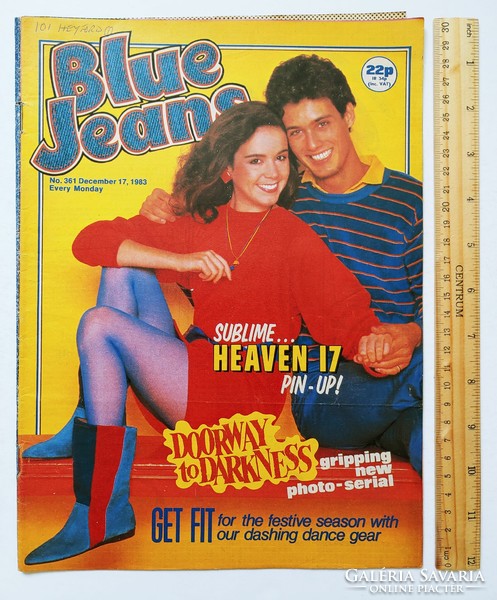 Blue Jeans magazin 83/12/17 Heaven 17 poszter Steve Norman Spandau Wham Gary Numan UB40