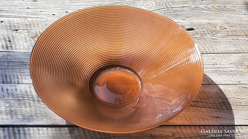 Wonderful huge size sandra rich desing glass bowl, centerpiece, offering