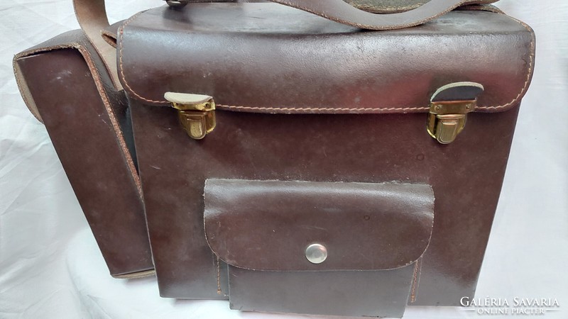 Genuine leather photo bag