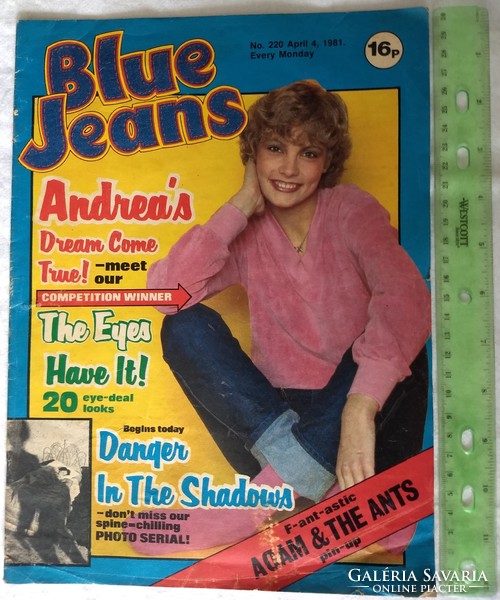 Blue Jeans magazin 81/4/4 Adam and the Ants poszter Chrissie Hynde Classix Nouveaux