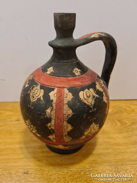 Decorative ceramic jug by Johann Maresch (1821-1914).