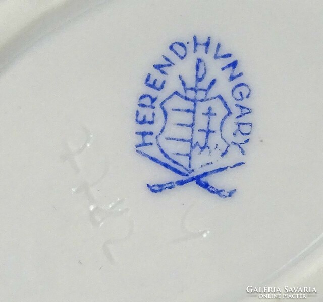 1F605 Régi Viktória Herendi porcelán hamutál tálka