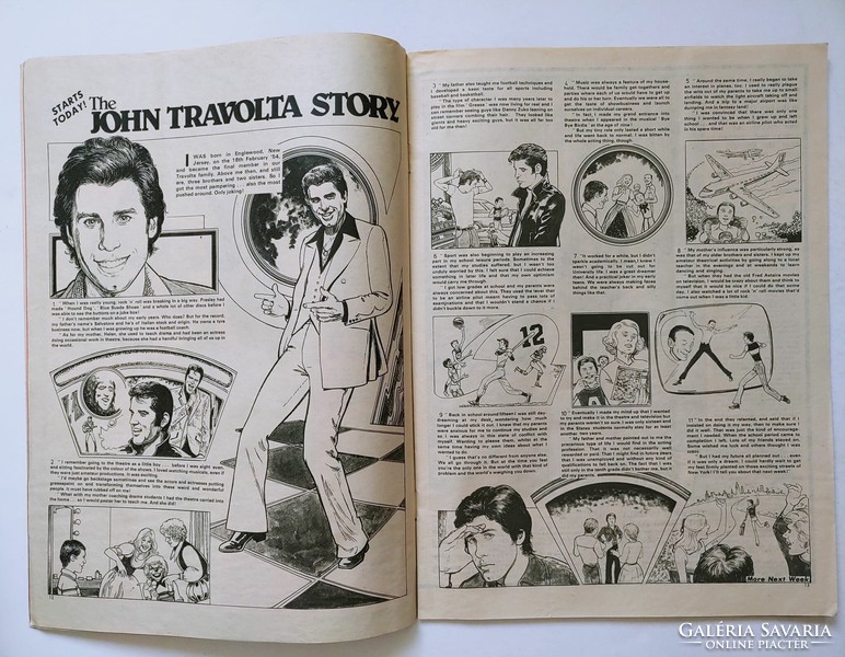 Blue Jeans magazin 78/11/25 Noel Edmonds poszter Peter Powell Travolta Queen