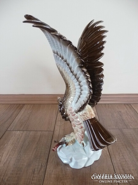 Old Herend eagle bird with sword