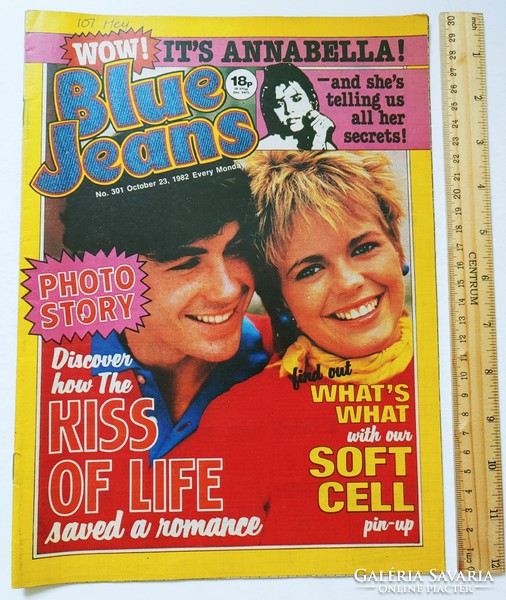 Blue Jeans magazin 82/10/23 Marc Almond (Soft Cell) poszter Annabella Lwin