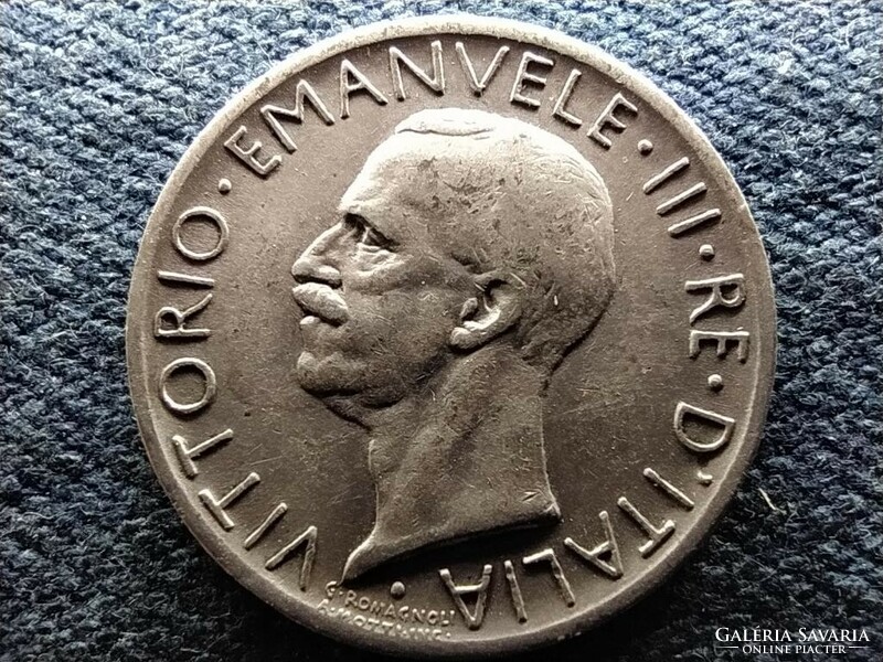 Italy iii. Viktor Emanuel (1900-1946) .835 Silver 5 lira 1927 r (id65378)