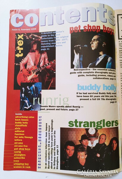 Cd & record buyer magazine 96/2 pet shop boys nirvana t-rex buddy holly stranglers runrig elvis presl