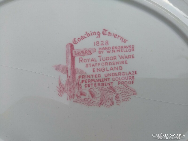 Flawless English marked pink bowl with lid