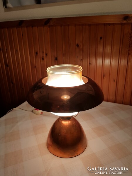 Art deco copper table lamp 1970s.