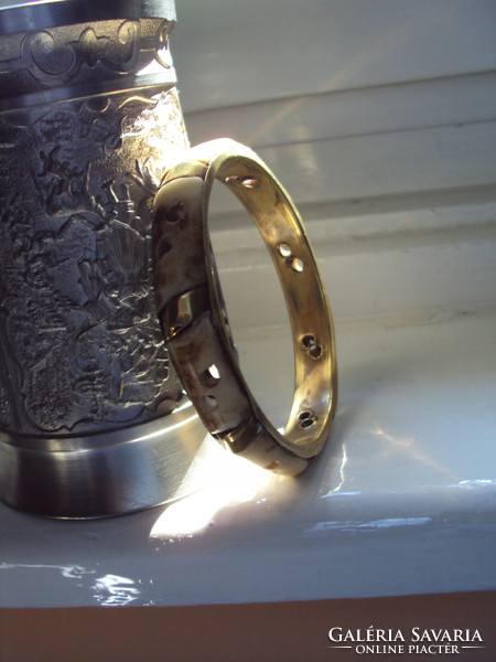 Bracelet bone and brass