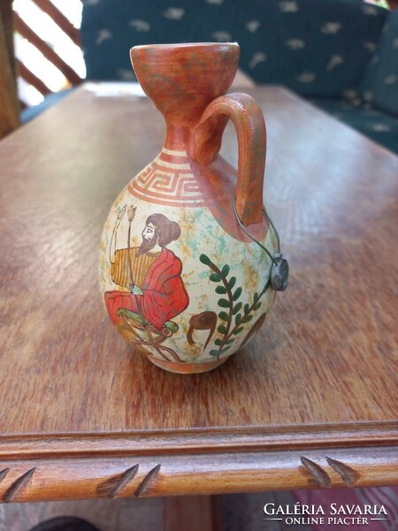 Greek glazed pitcher