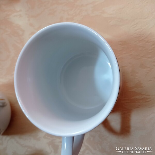 Csehszlovák  tejfölös bögre, csésze, csupor,  kb. 0,5 l