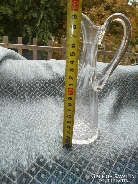 Antique polished glass decanter