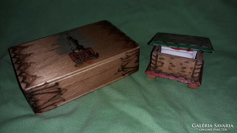 Old souvenir shop chests - sopron - gift boxes 1 card + 1 photo box according to the pictures