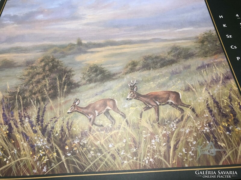 Hunter calendar 2022. His paintings 12+1 pcs