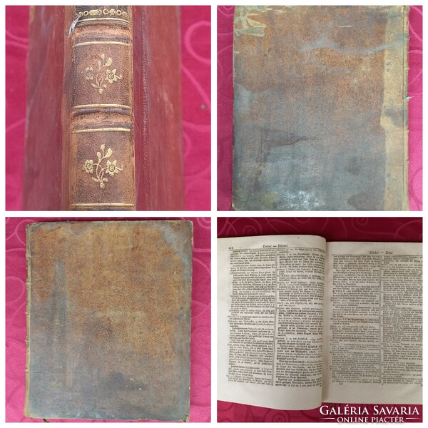 Antik könyv 1771 szótár francia-német CATHOLICON,OU DICTIONNAIREUNIVERSEL DE LA LANGUE FRANCOISE