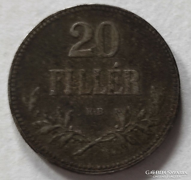 20 Fillér 1918 KB.