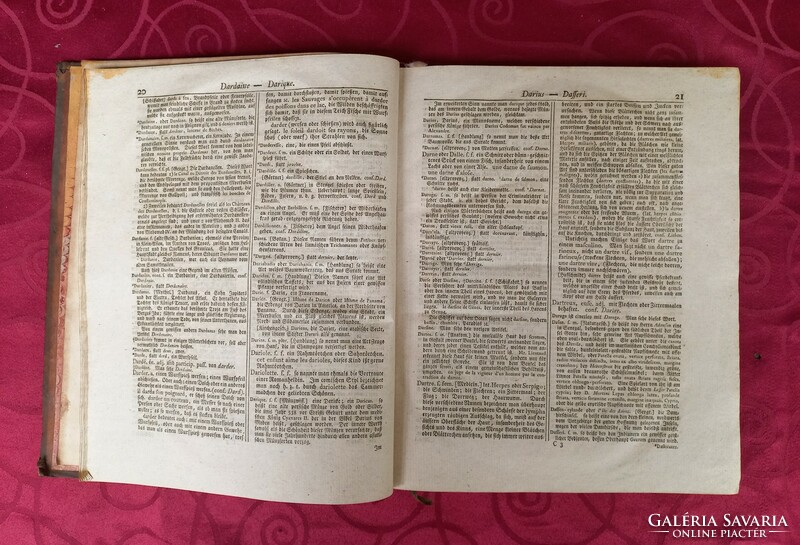 Antique book 1771 French-German dictionary catholicon,ou dictionnaireuniversel de la langue francoise