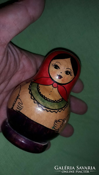 Old cccp Russian matryoshka doll salt shaker ornament rare 10 cm according to the pictures