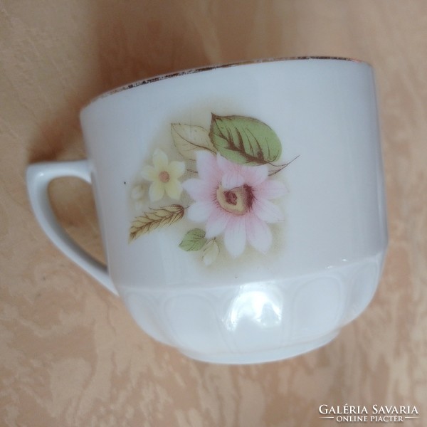 Czechoslovakian cup, decorated with flowers, 3 dl