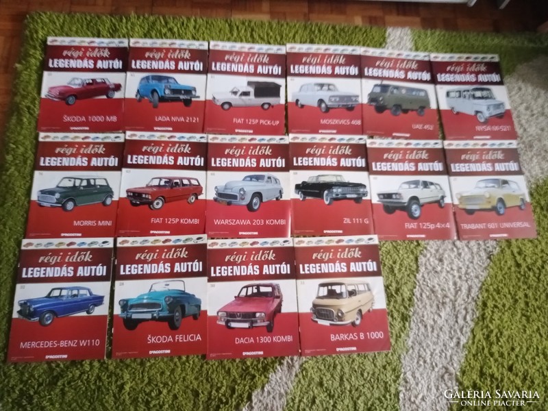 Deagostini's legendary cars of old times are only news 46 pieces 20000ft Óbuda