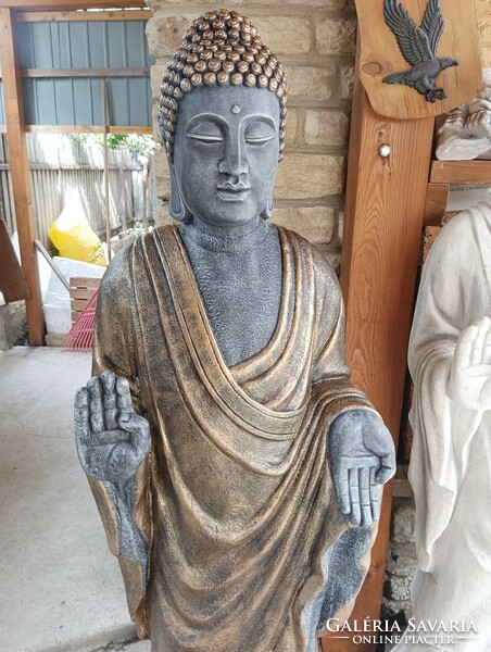 Huge blessing Buddha 150cm feng shui Japanese garden builder garden frost-resistant stone statue