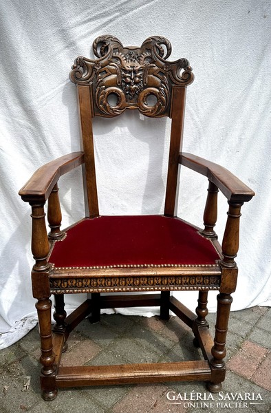 Renaissance style throne chair