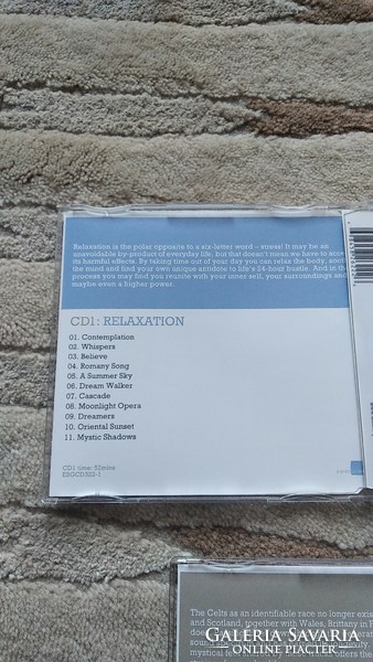 3 db CD zene jógához, relaxáláshoz