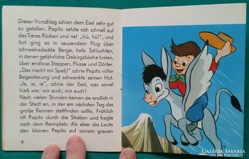 Walt Disney - Pepito der kleine Gaucho 24. Minikönyv 1967 Mesekönyv > Idegennyelvű > Német