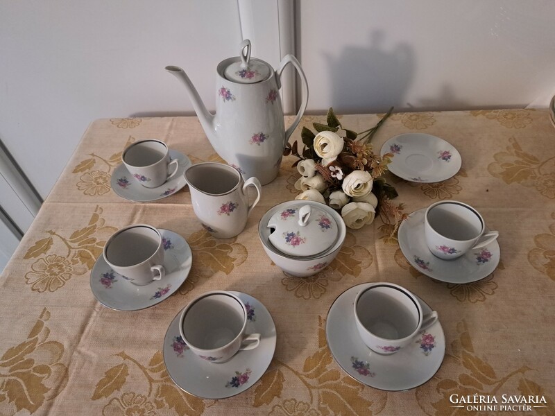 Chodziez Polish porcelain coffee set vintage. 72.