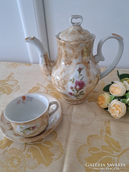 Csodaszép Jarolina porcelán teás,kávés,kapucsinós készlet. Vintage. 5.