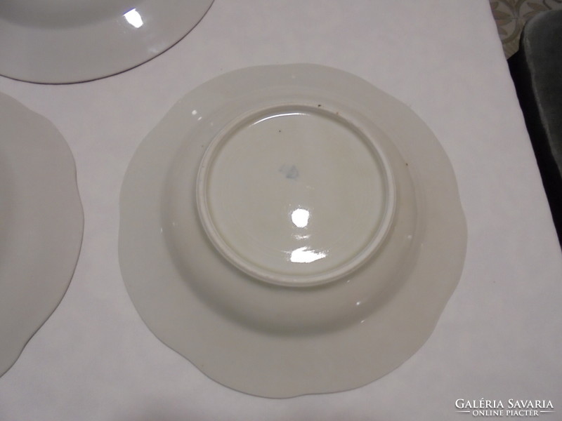 Old Zsolnay deep plate - three pieces together