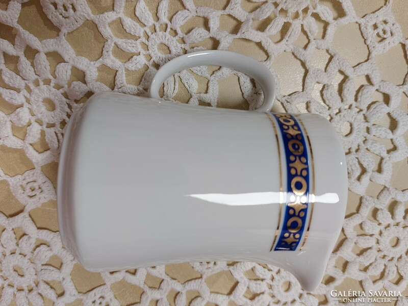 Alföldi porcelain, cream milk spout with a blue-gold pattern