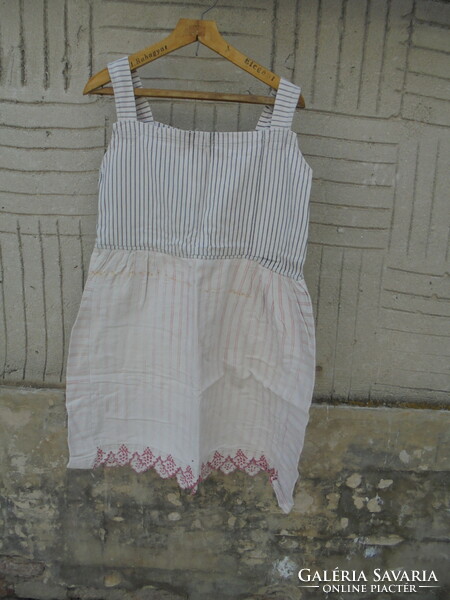 Old linen nightgown, underwear, jumpsuit - folk, peasant