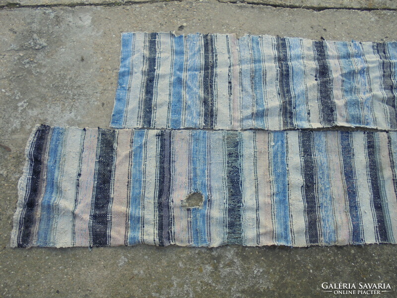 Old rag blanket, carpet - three pieces together - folk, peasant